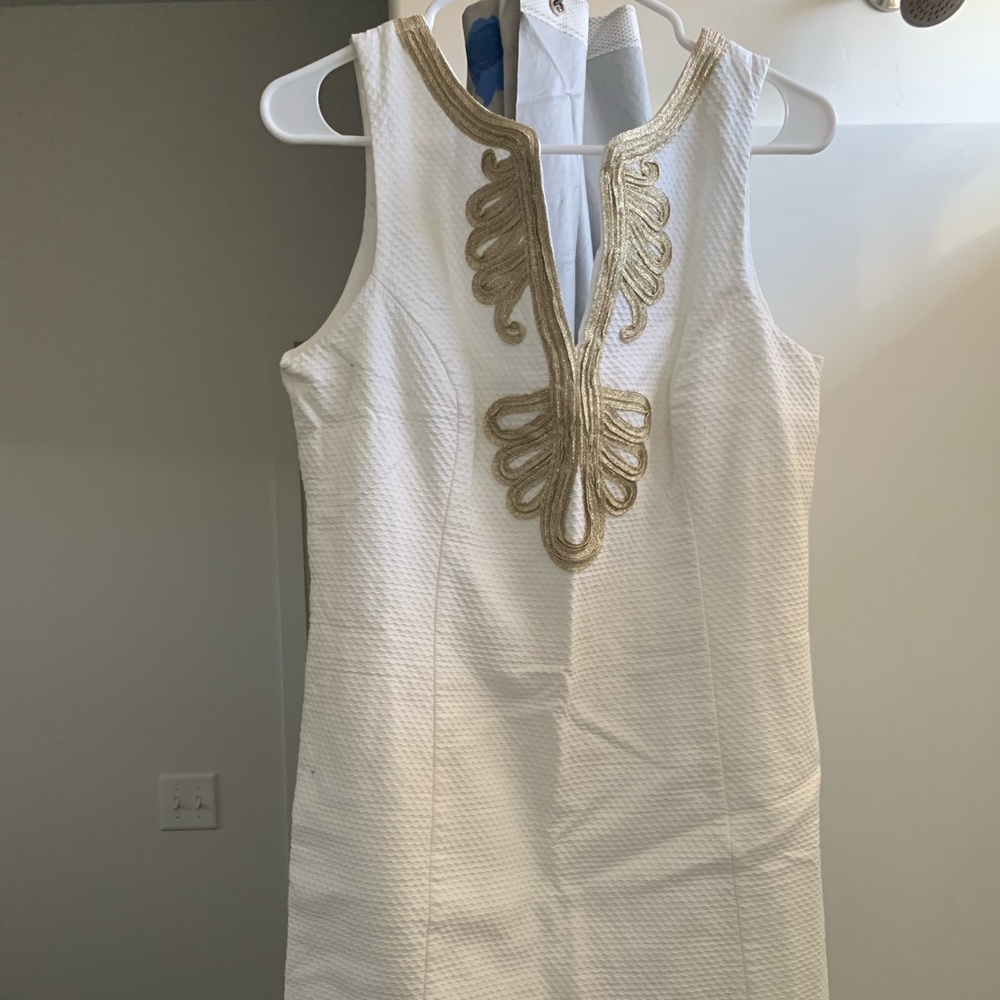 Lilly Pulitzer Janice White Shift Dress - 10